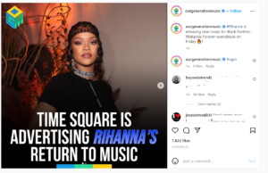 Rihanna on Instagram